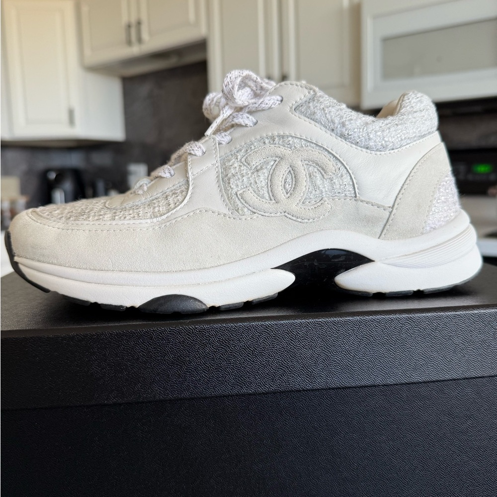 Chanel Suede Sneakers